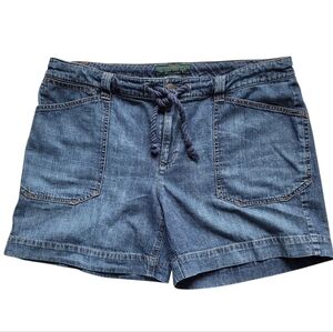 SZ14 Ralph Lauren Blue Jean Denim Shorts Preppy Coastal Nautical